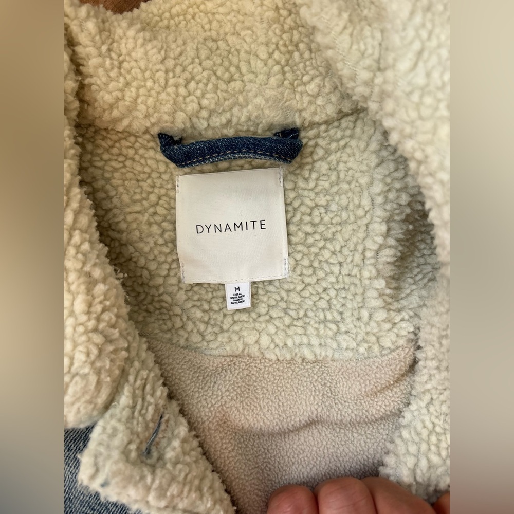 Dynamite Sherpa Lined Denim Jacket - Picture 6 of 8